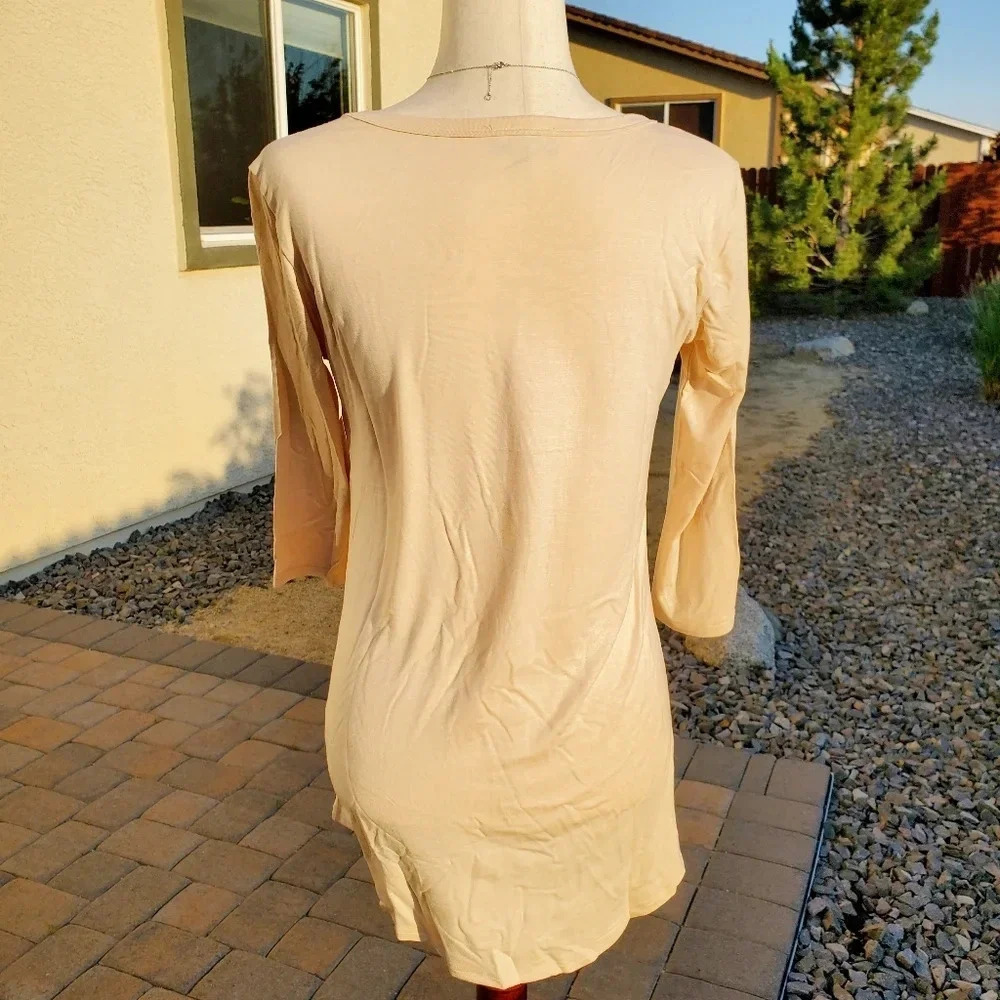 SCARLETT | Floral Longhorn Graphic Tee in Tan sz S - Picture 14 of 15